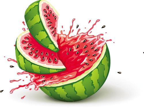 福气娃娃吃瓜图片,共享夏日清凉时光